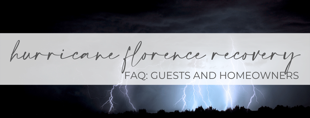 FAQ about hurricane florence recovery