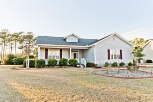 Home For Sale in Morehead City at 107 Carefree Lane- Front Exterior