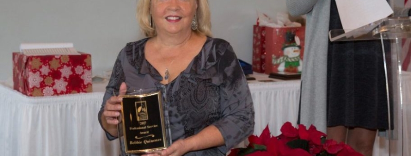Bebbie was awarded with the Professional Service Award