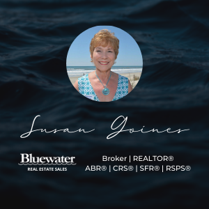 Real Estate Agent Susan Goiner logo for our 2021 Beacon sponsorship page