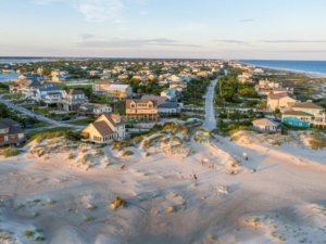 Photo of houses by the beach on the Crystal Coast