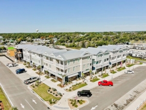 Aerial view of Village West in Emerald Isle