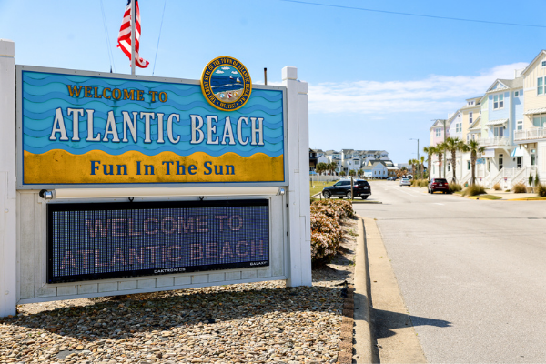 The Atlantic Beach Circle, Welcome Sign at the Circle at Atlantic Beach