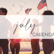 july calendar of events header