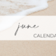 June Calendar of Events Header