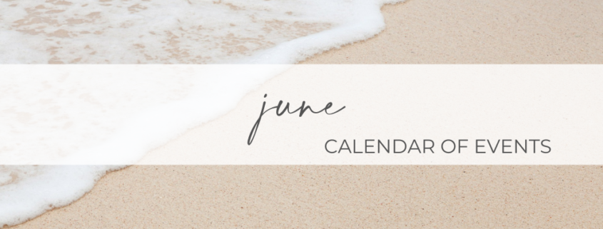 June Calendar of Events Header