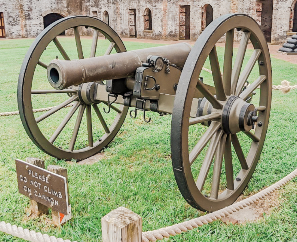 Fort Macon Cannon Exhibit